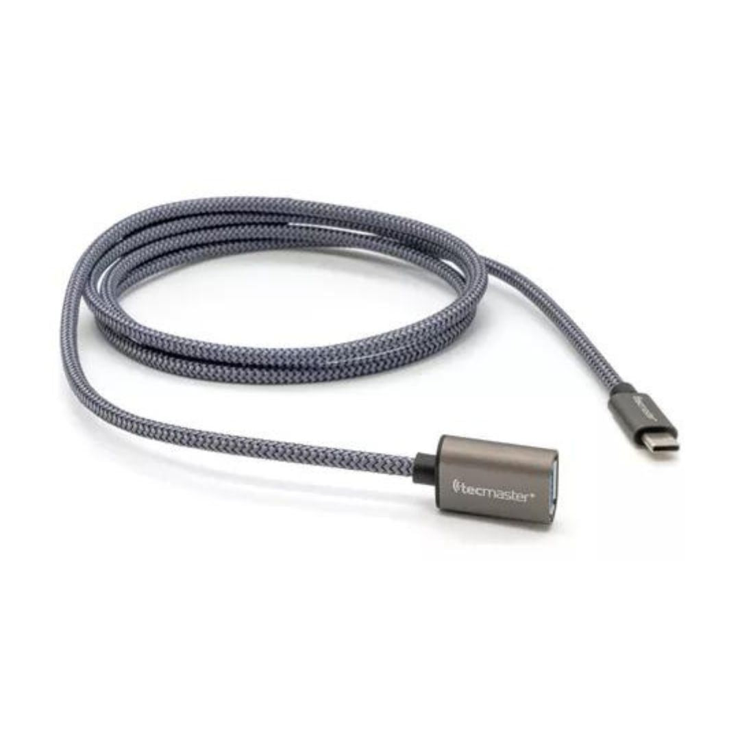 Cable OTG Tipo-C a USB 3.0 Hembra Reforzado 1.5m Tecmaster