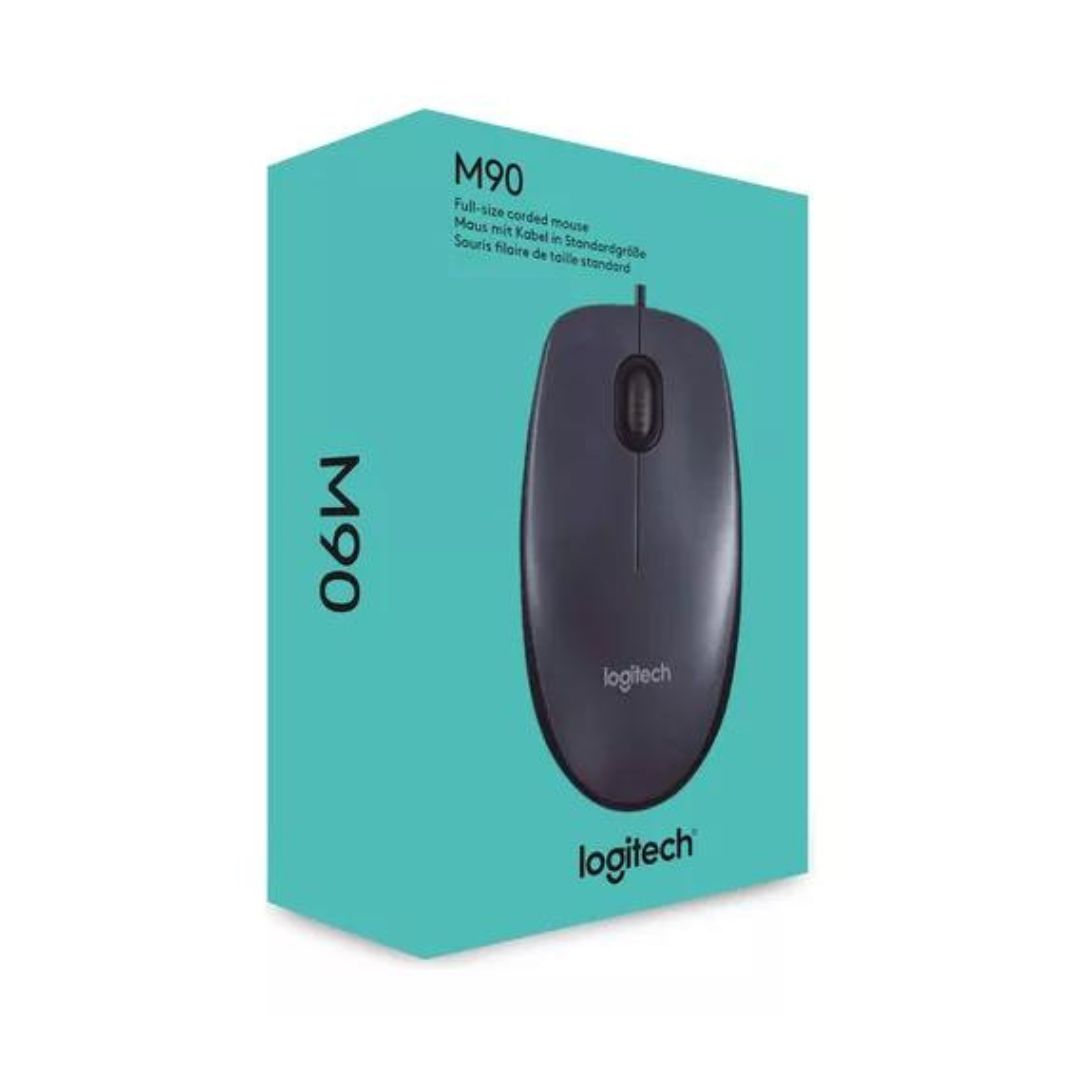 Mouse Alámbrico USB Logitech M90 Negro