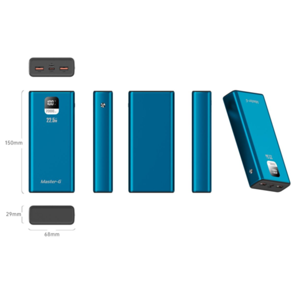 Batería Externa Power Bank 20.000 Mah 22,5W