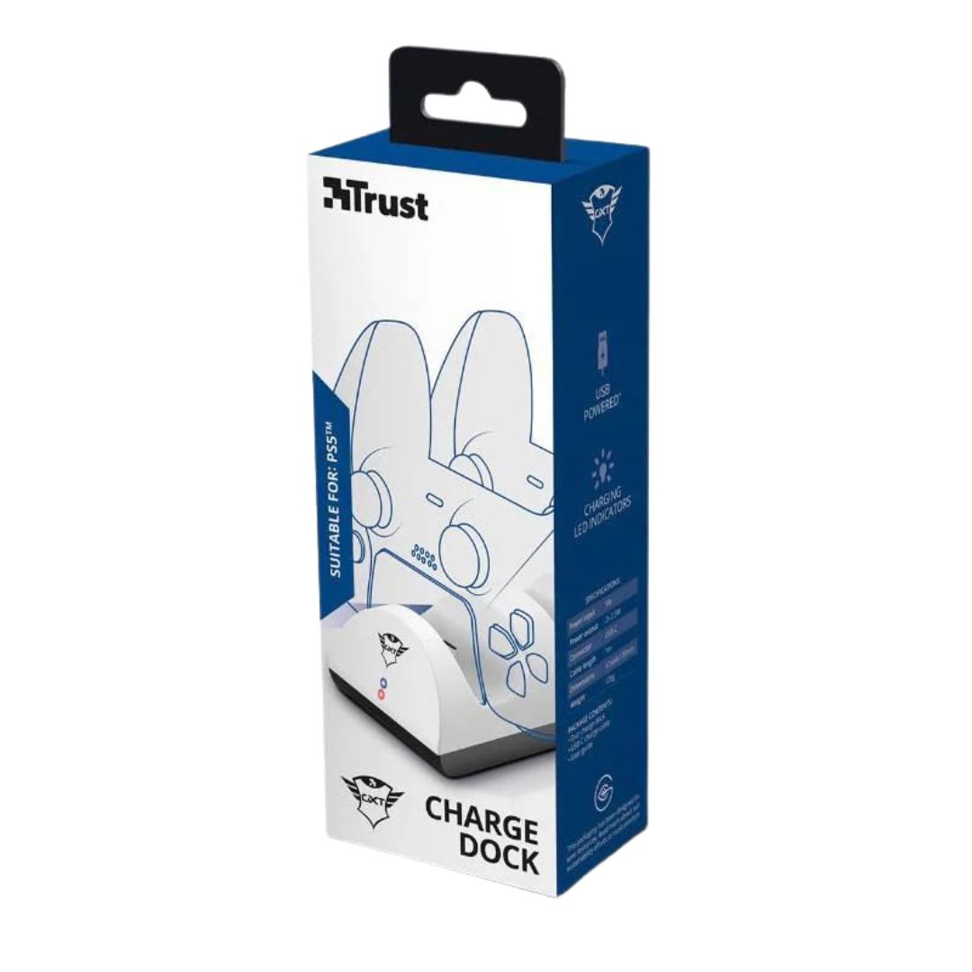 Cargador Dual para Control PS5 Trust GXT254