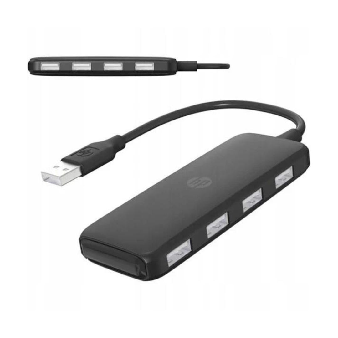 Adaptador Hub USB 2.0 HP 3Dhc-Ct110C de 4 Puertos - Aluminio