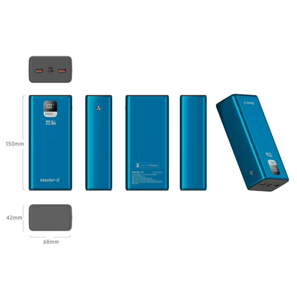 Batería Externa Power Bank 30000 Mah 22.5W